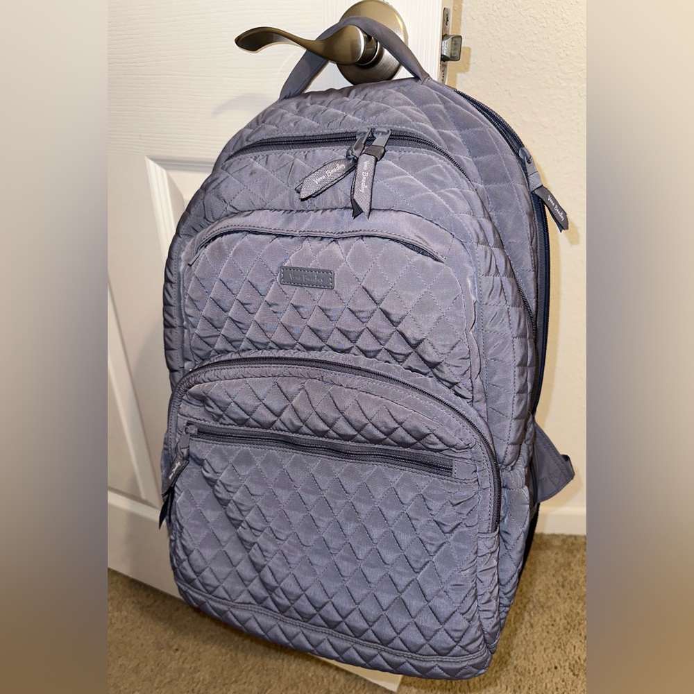 Adorable Grey Vera Bradley Backpack!!